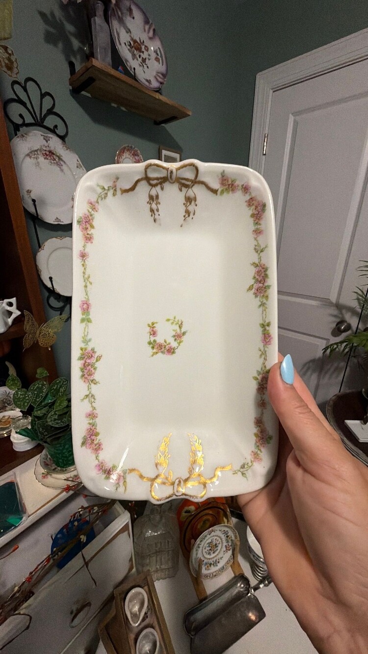 #65 Antique 1916 Limoges porcelain hotelware piece made by GDA France for Hôtel
